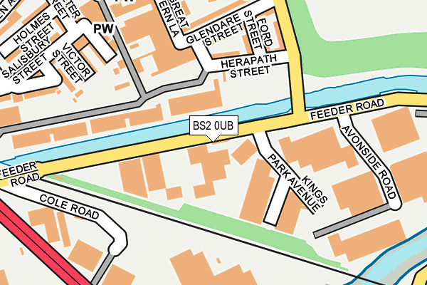 BS2 0UB map - OS OpenMap – Local (Ordnance Survey)