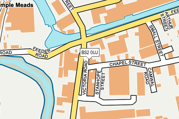 BS2 0UJ map - OS OpenMap – Local (Ordnance Survey)