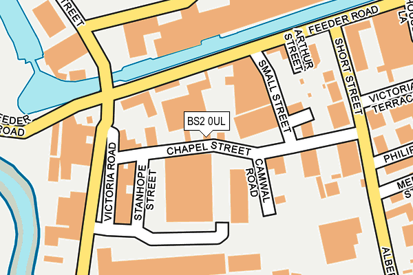 BS2 0UL map - OS OpenMap – Local (Ordnance Survey)