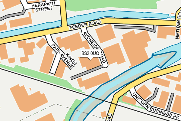 BS2 0UQ map - OS OpenMap – Local (Ordnance Survey)