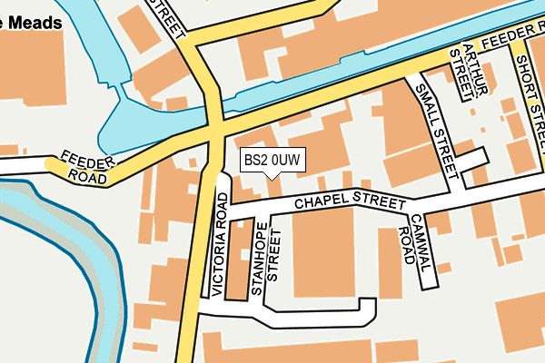 BS2 0UW map - OS OpenMap – Local (Ordnance Survey)