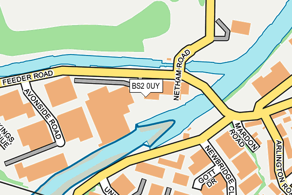 BS2 0UY map - OS OpenMap – Local (Ordnance Survey)
