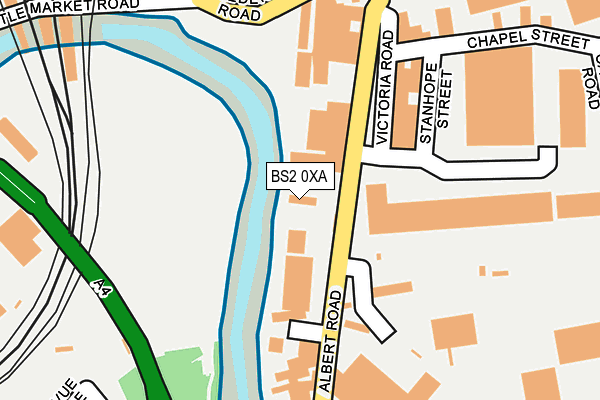 BS2 0XA map - OS OpenMap – Local (Ordnance Survey)