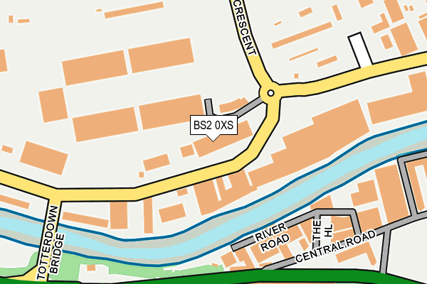 BS2 0XS map - OS OpenMap – Local (Ordnance Survey)