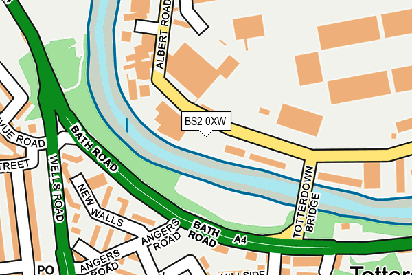 BS2 0XW map - OS OpenMap – Local (Ordnance Survey)