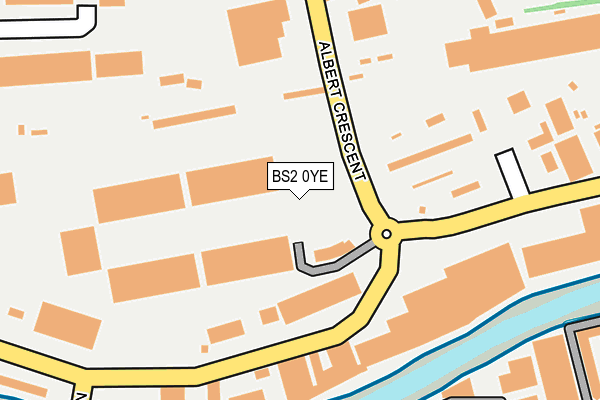 BS2 0YE map - OS OpenMap – Local (Ordnance Survey)