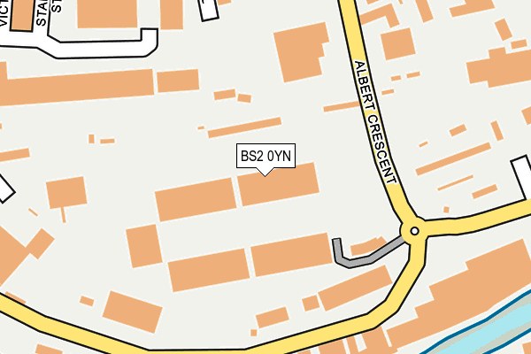 BS2 0YN map - OS OpenMap – Local (Ordnance Survey)