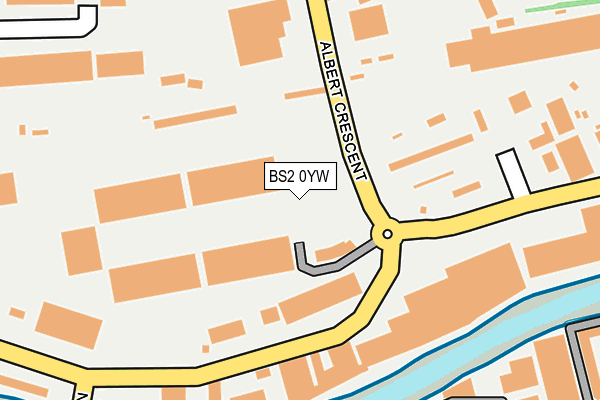 BS2 0YW map - OS OpenMap – Local (Ordnance Survey)