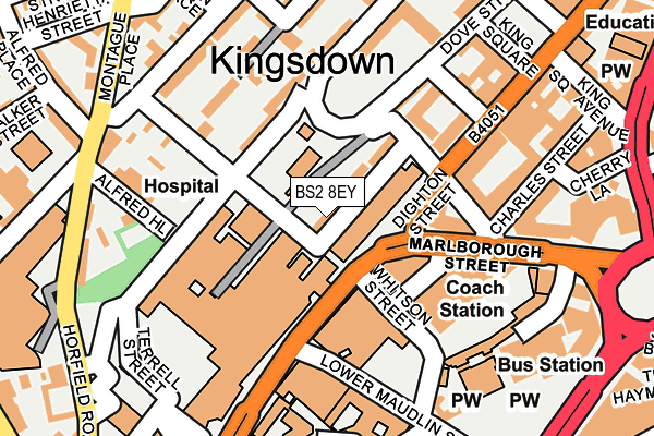 BS2 8EY map - OS OpenMap – Local (Ordnance Survey)