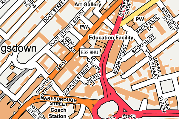 BS2 8HU map - OS OpenMap – Local (Ordnance Survey)