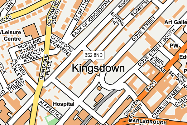 BS2 8ND map - OS OpenMap – Local (Ordnance Survey)