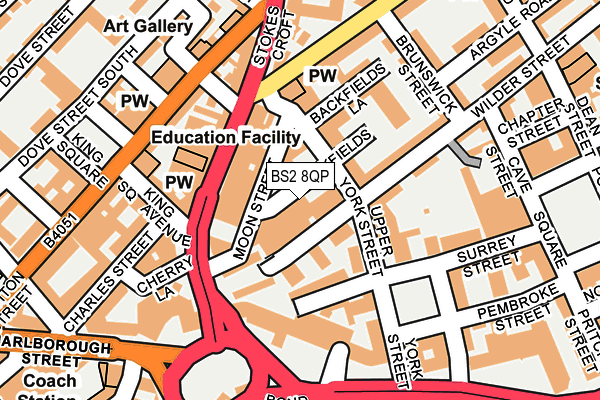 BS2 8QP map - OS OpenMap – Local (Ordnance Survey)