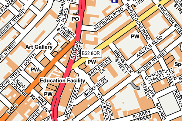 BS2 8QR map - OS OpenMap – Local (Ordnance Survey)