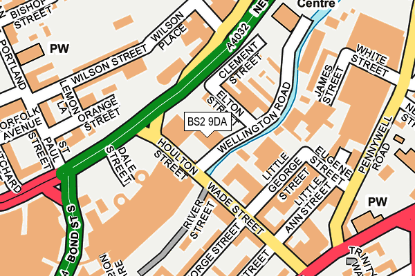 BS2 9DA map - OS OpenMap – Local (Ordnance Survey)