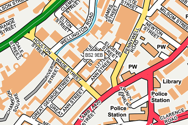 BS2 9EB map - OS OpenMap – Local (Ordnance Survey)