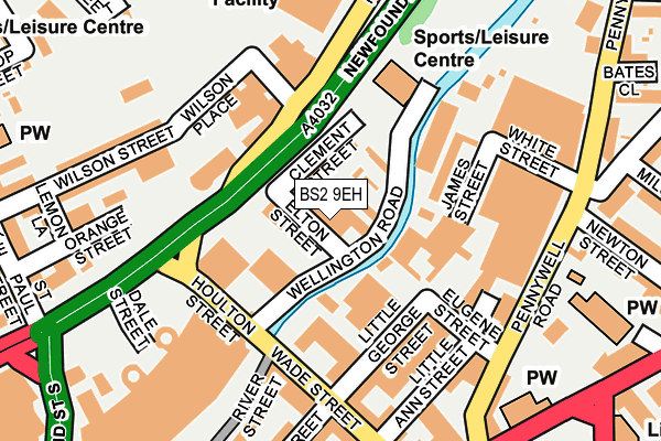 BS2 9EH map - OS OpenMap – Local (Ordnance Survey)