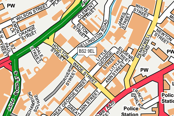 BS2 9EL map - OS OpenMap – Local (Ordnance Survey)