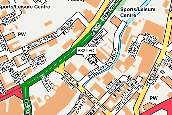 BS2 9EQ map - OS OpenMap – Local (Ordnance Survey)