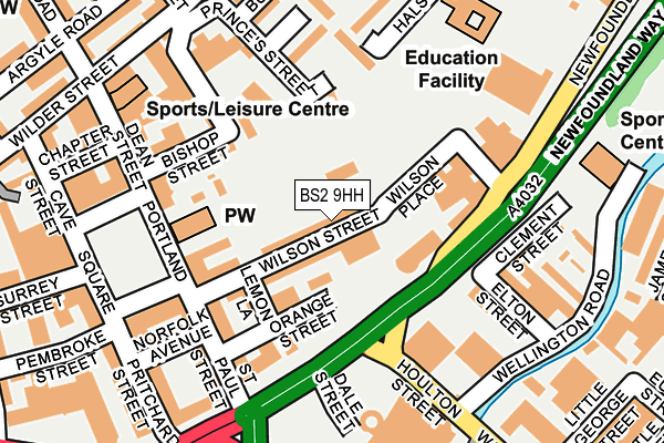 BS2 9HH map - OS OpenMap – Local (Ordnance Survey)