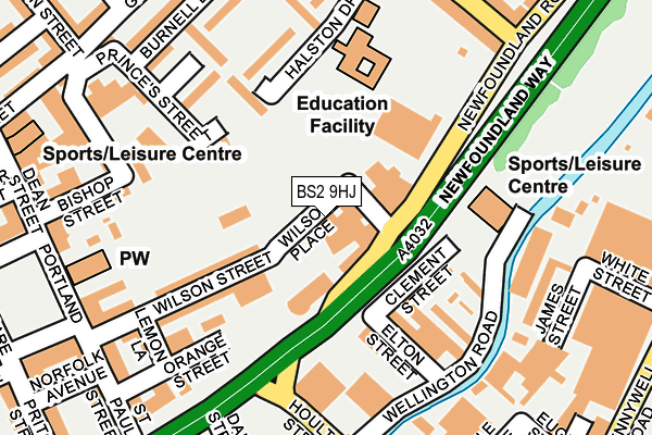 BS2 9HJ map - OS OpenMap – Local (Ordnance Survey)