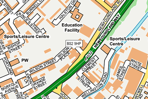 BS2 9HP map - OS OpenMap – Local (Ordnance Survey)