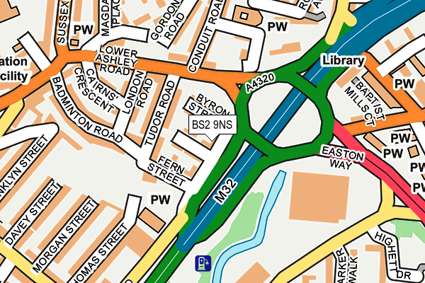 BS2 9NS map - OS OpenMap – Local (Ordnance Survey)