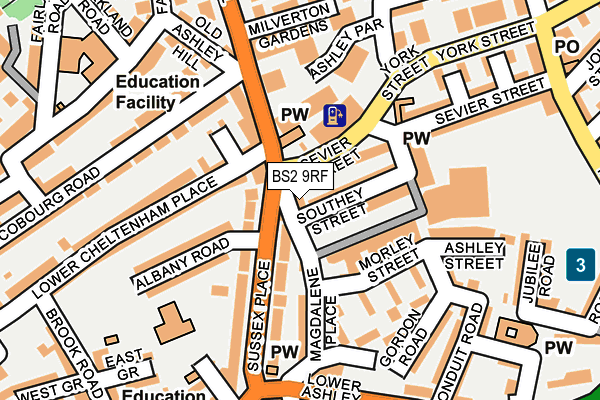 BS2 9RF map - OS OpenMap – Local (Ordnance Survey)