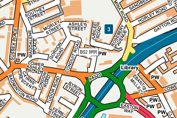 BS2 9RR map - OS OpenMap – Local (Ordnance Survey)