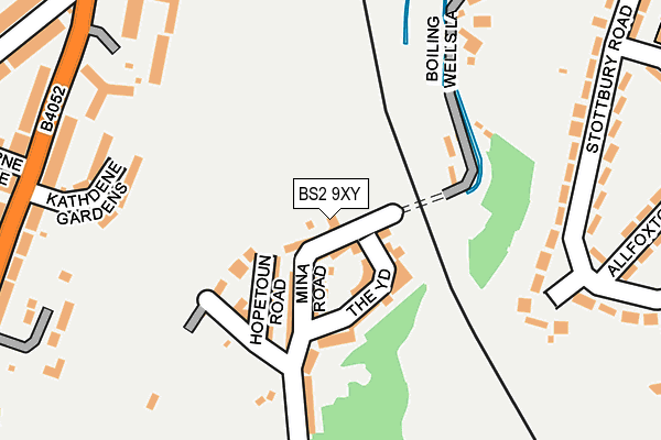 BS2 9XY map - OS OpenMap – Local (Ordnance Survey)