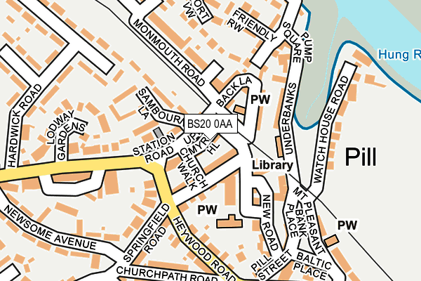 BS20 0AA map - OS OpenMap – Local (Ordnance Survey)