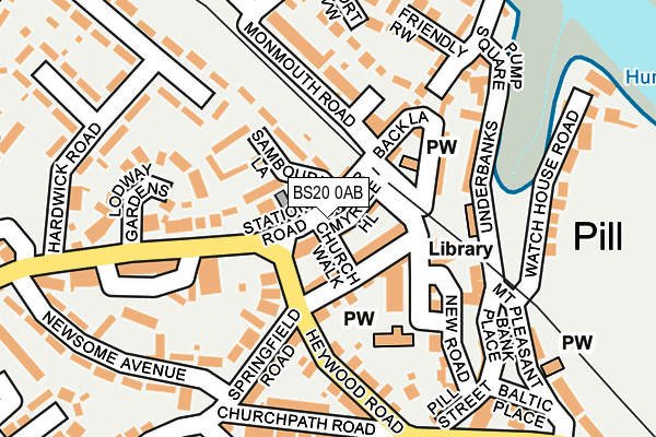 BS20 0AB map - OS OpenMap – Local (Ordnance Survey)