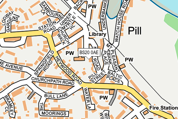 BS20 0AE map - OS OpenMap – Local (Ordnance Survey)