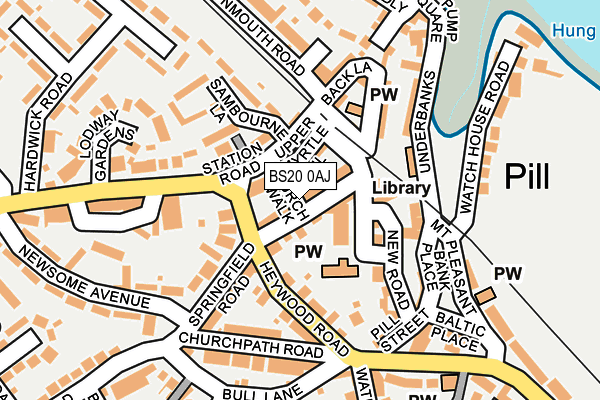 BS20 0AJ map - OS OpenMap – Local (Ordnance Survey)