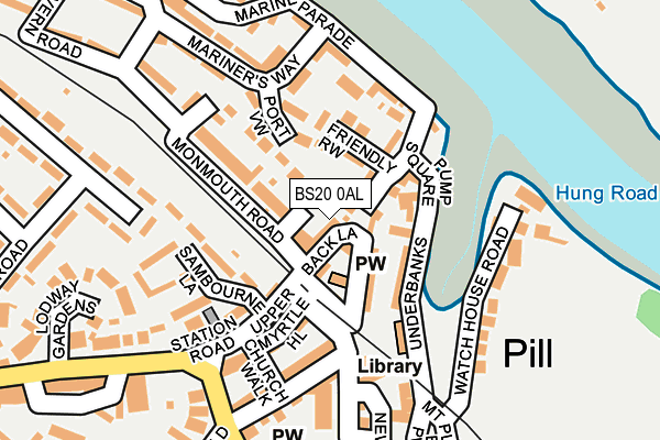 BS20 0AL map - OS OpenMap – Local (Ordnance Survey)