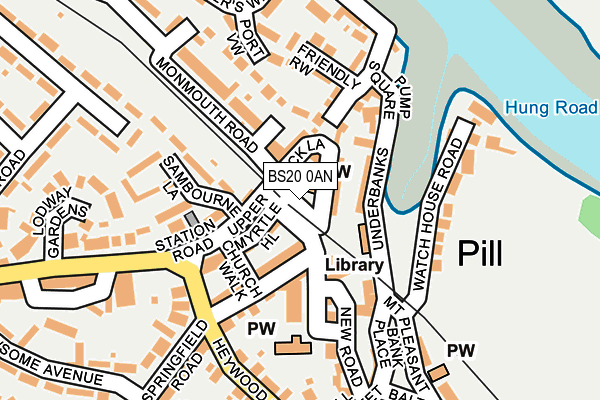 BS20 0AN map - OS OpenMap – Local (Ordnance Survey)