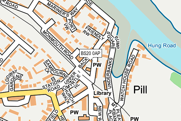 BS20 0AP map - OS OpenMap – Local (Ordnance Survey)