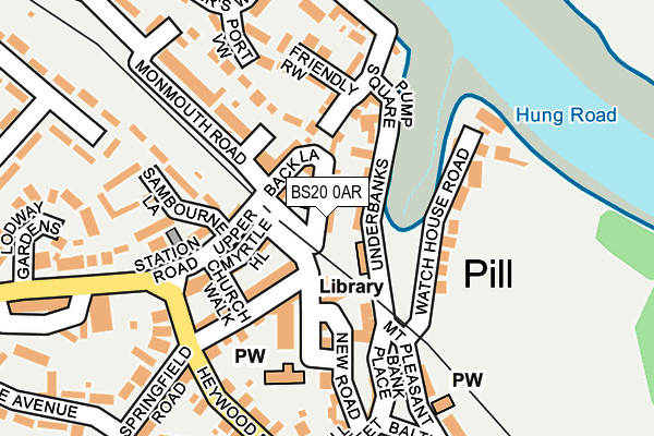 BS20 0AR map - OS OpenMap – Local (Ordnance Survey)