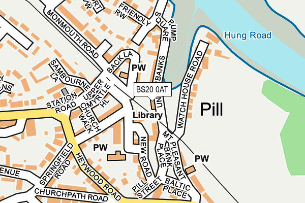 BS20 0AT map - OS OpenMap – Local (Ordnance Survey)