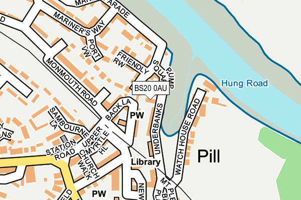 BS20 0AU map - OS OpenMap – Local (Ordnance Survey)