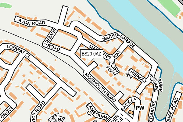 BS20 0AZ map - OS OpenMap – Local (Ordnance Survey)