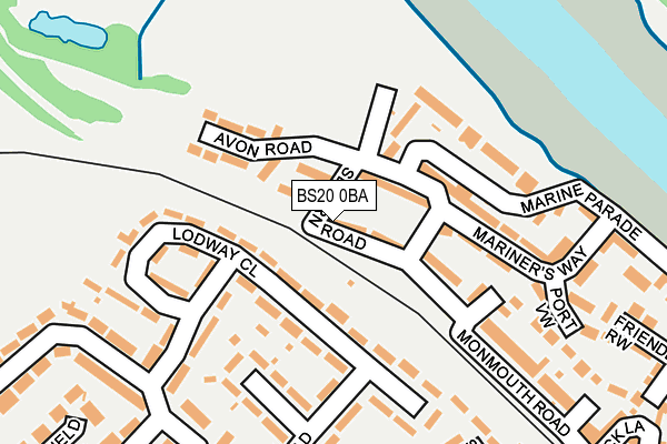 BS20 0BA map - OS OpenMap – Local (Ordnance Survey)