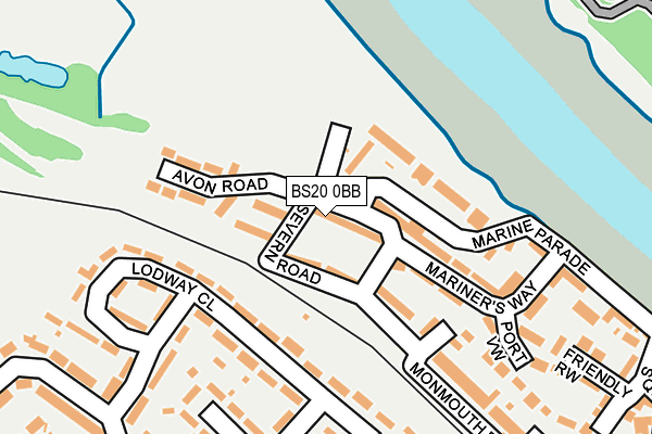 BS20 0BB map - OS OpenMap – Local (Ordnance Survey)