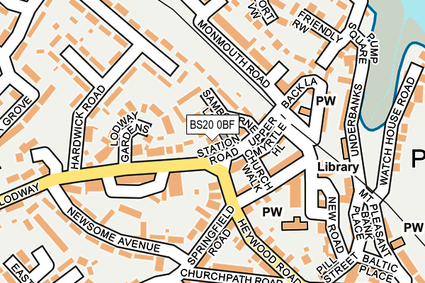 BS20 0BF map - OS OpenMap – Local (Ordnance Survey)