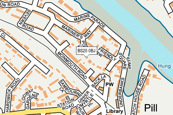 BS20 0BJ map - OS OpenMap – Local (Ordnance Survey)