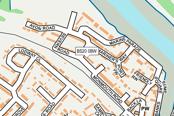 BS20 0BW map - OS OpenMap – Local (Ordnance Survey)