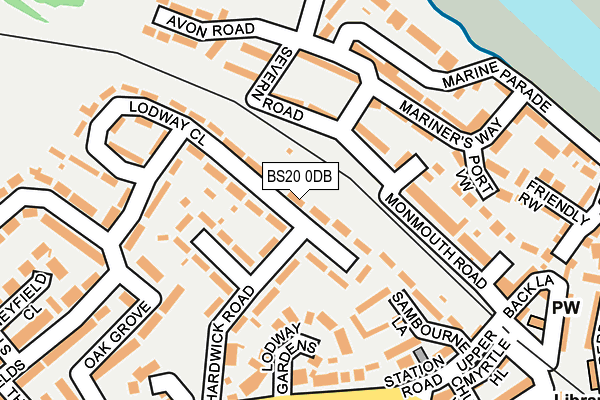 BS20 0DB map - OS OpenMap – Local (Ordnance Survey)