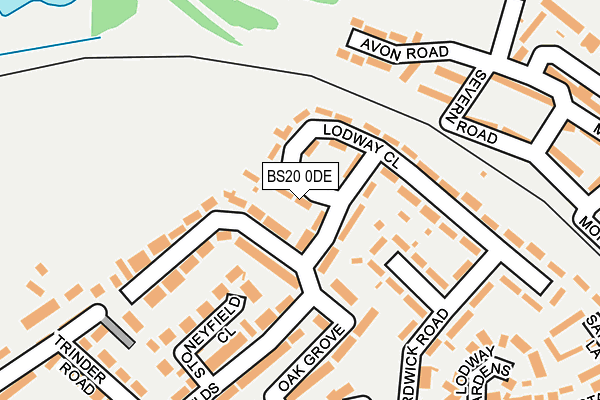 BS20 0DE map - OS OpenMap – Local (Ordnance Survey)