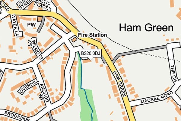 BS20 0DJ map - OS OpenMap – Local (Ordnance Survey)