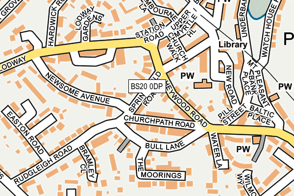 BS20 0DP map - OS OpenMap – Local (Ordnance Survey)