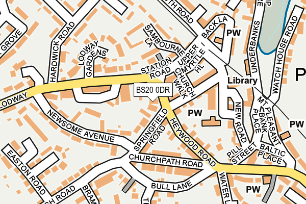 BS20 0DR map - OS OpenMap – Local (Ordnance Survey)